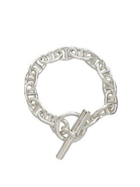 Hermes Bracelet Chaine D'ancre MM 14 Frames Silver Ag